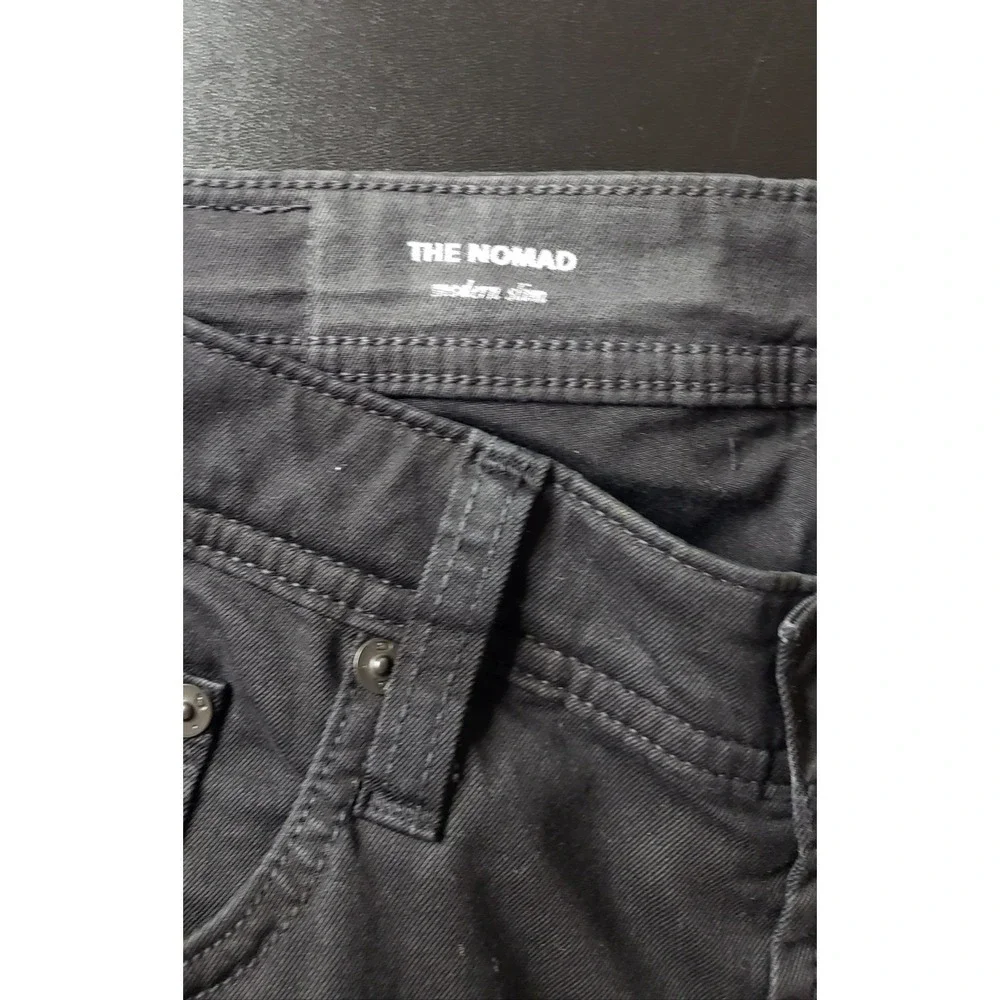 AG Adriano Goldschmied The Nomad Modern Slim Pants Mens 32 Black Sample Line USA